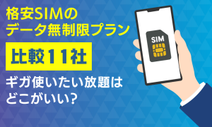 格安SIMのデータ無制限プラン比較11社｜安くギガ使いたい放題を使うにはどこがいい？